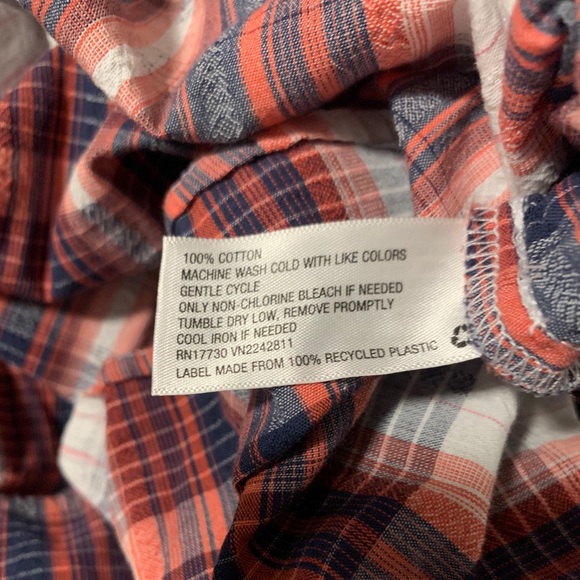 UNIVERSAL THREAD Blue Orange White Plaid Sleeveless Midi Dress Sz L - Picture 6 of 10